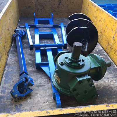 拖拉機(jī)帶畜牧圍欄立柱挖坑機(jī) 曲阜浩運(yùn)機(jī)械，大馬力大直徑動(dòng)力之源